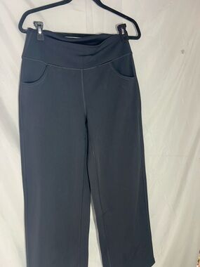 Everyday Black Wide-Leg Pull-On Pants